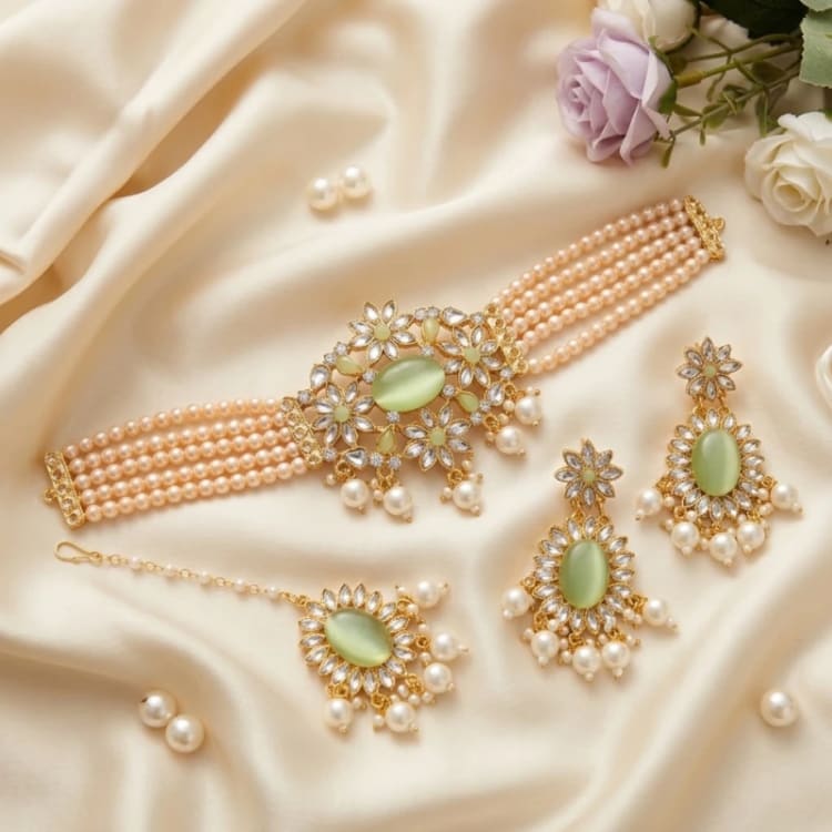Royale Pearl Choker Set — photo 5 | Shiny Shades
