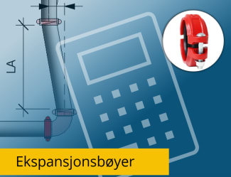 Ekspansjonsbøyer - rillete stålrør med kuplinger