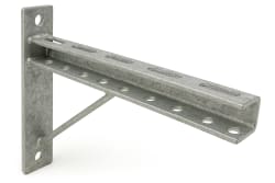 Konsoll med støtte varmforsinket