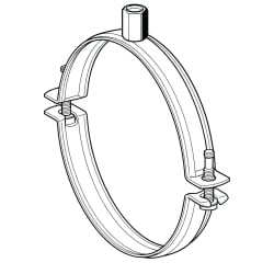 Ventilasjonsklammer PLU 2G-N