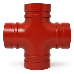 Kryss med rille malt