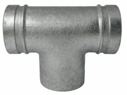 Reduksjons T-rør galvanisert