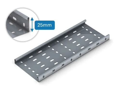 Kabelbane - høyde 25mm 
