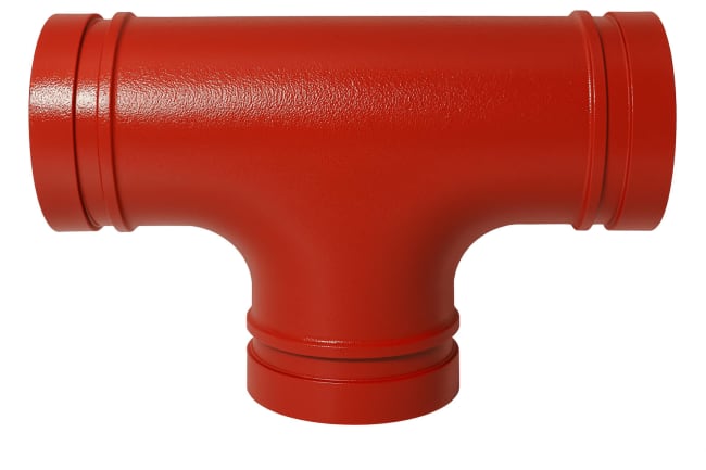 T-rør malt Short radius 60,3-76,1mm