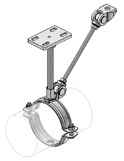 Fastpunkt DN200 301-500mm 0-2,75kN