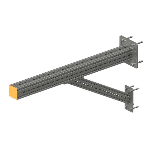 Veggkonsoll-TKO100 m/støtte 0-1000mm 3-5kN