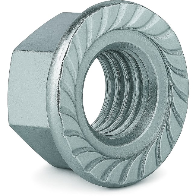 Toppmutter / flensmutter elforsinket