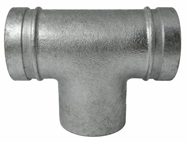 Reduksjons T-rør galvanisert