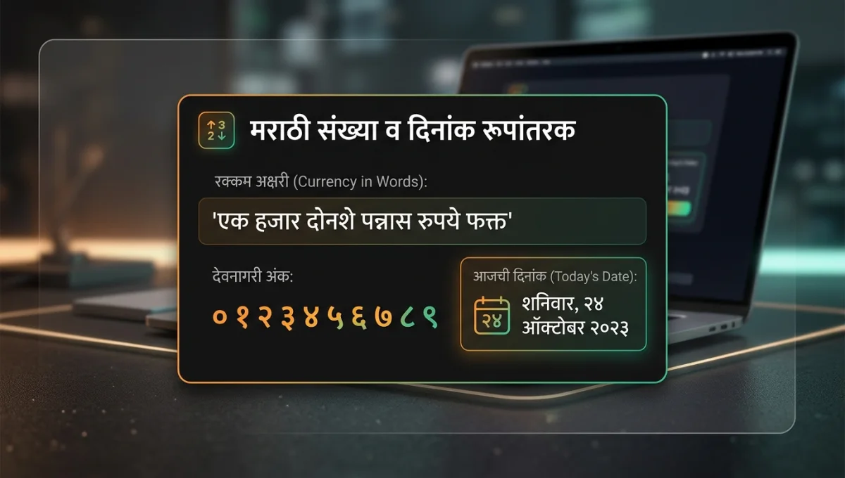 Marathi Number & Date Converter