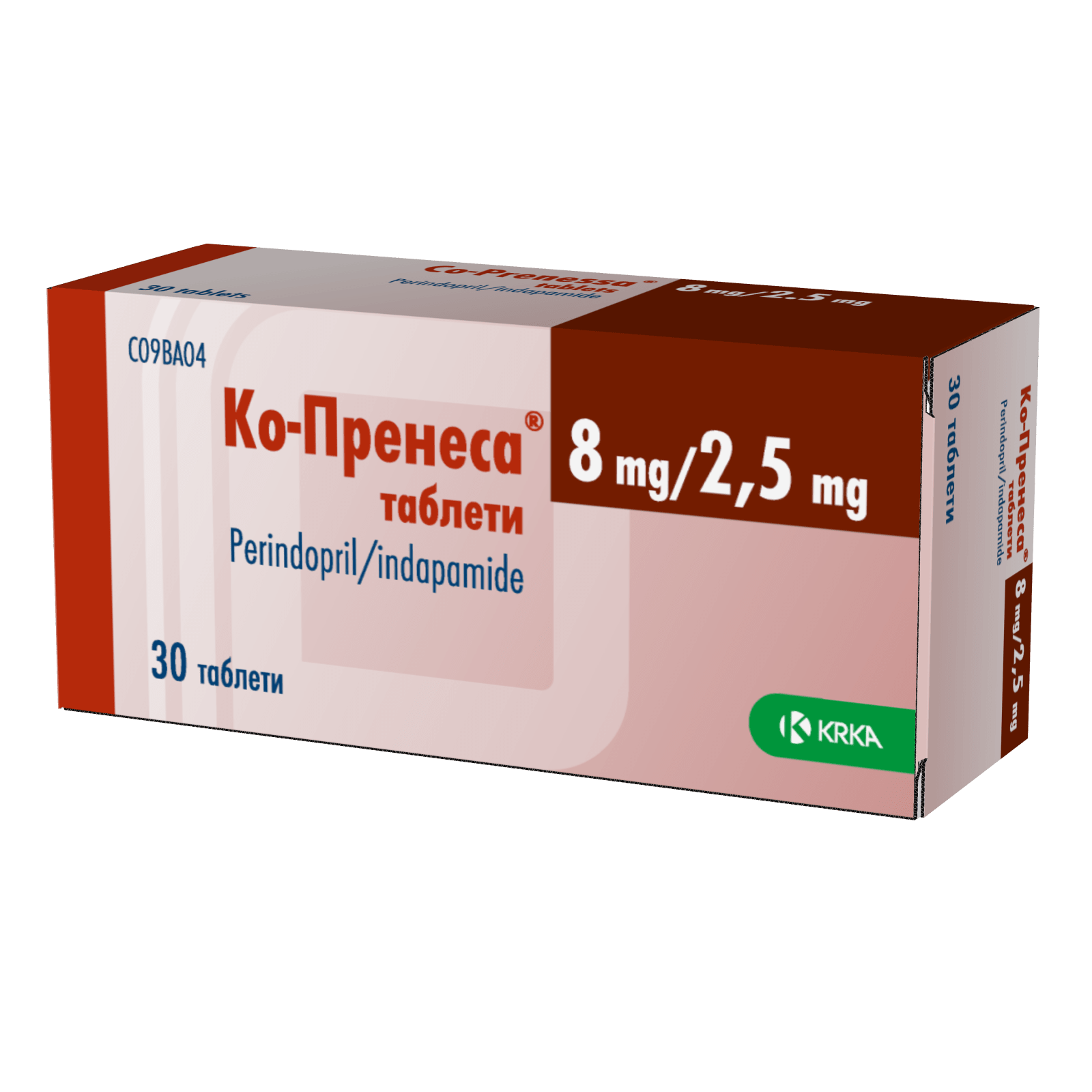 Ко-Пренеса таблети 30 х 8 мг/2,5 мг