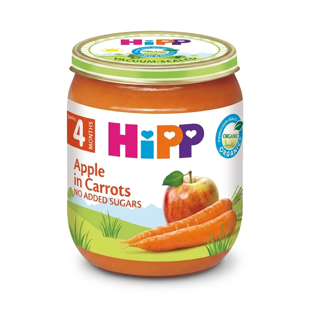 HIPP каша јаболко + морков 125 г