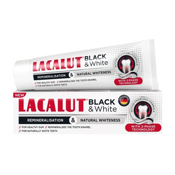 Lacalut Black & White паста 75 мл