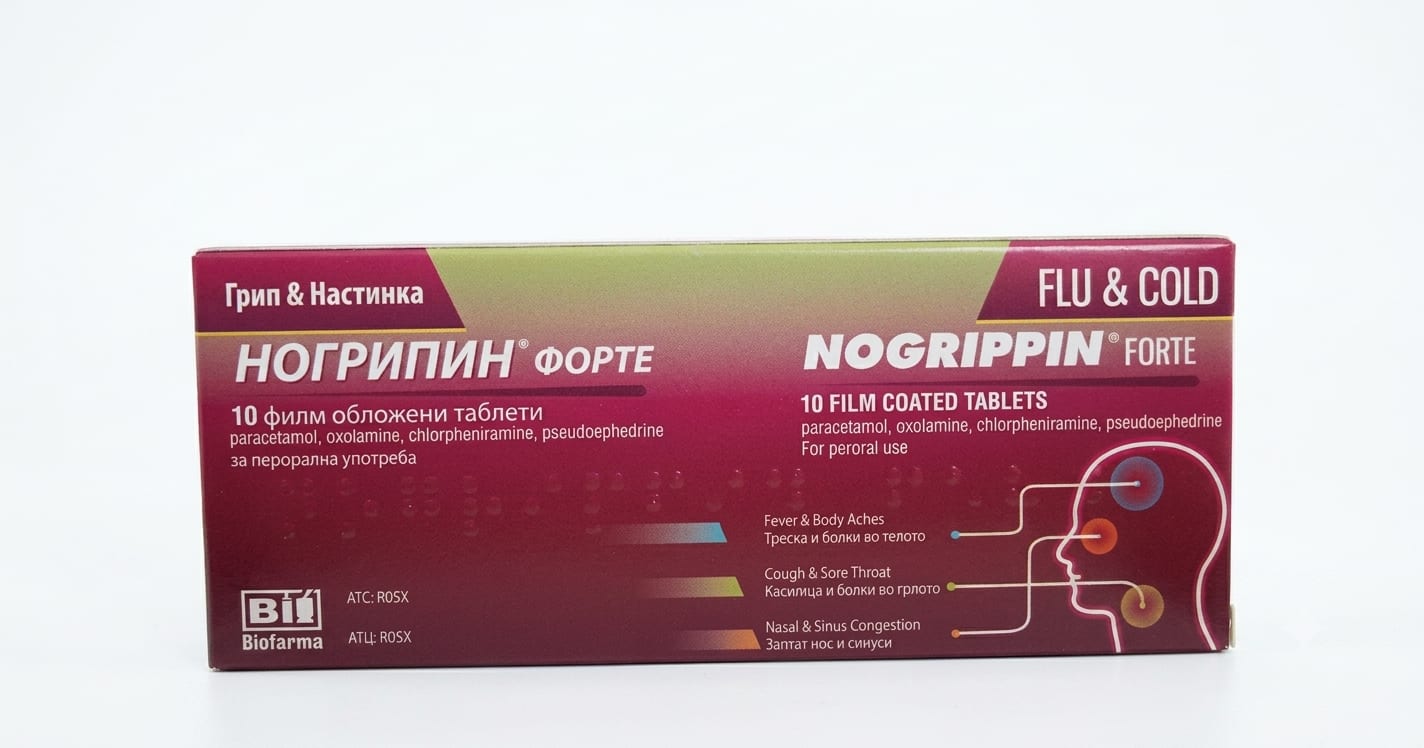 Ногрипин Форте таблети 10