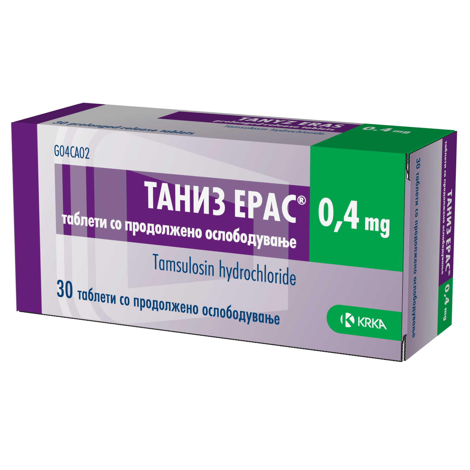 Таниз ERAS таблети со продолжено ослободување 30 х 400 мкг