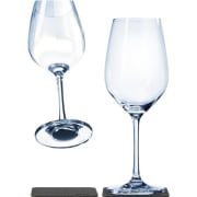 Glass magnetisk krystall vin m/sett 2stk 25cl