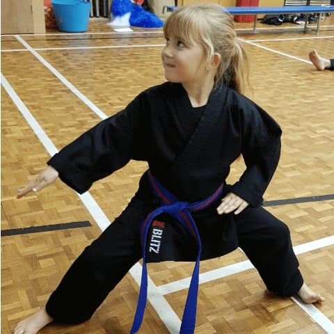 Child in a Kuk Sool pose