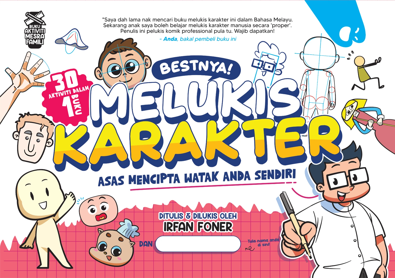 Cover Buku Bestnya! Melukis Karakter