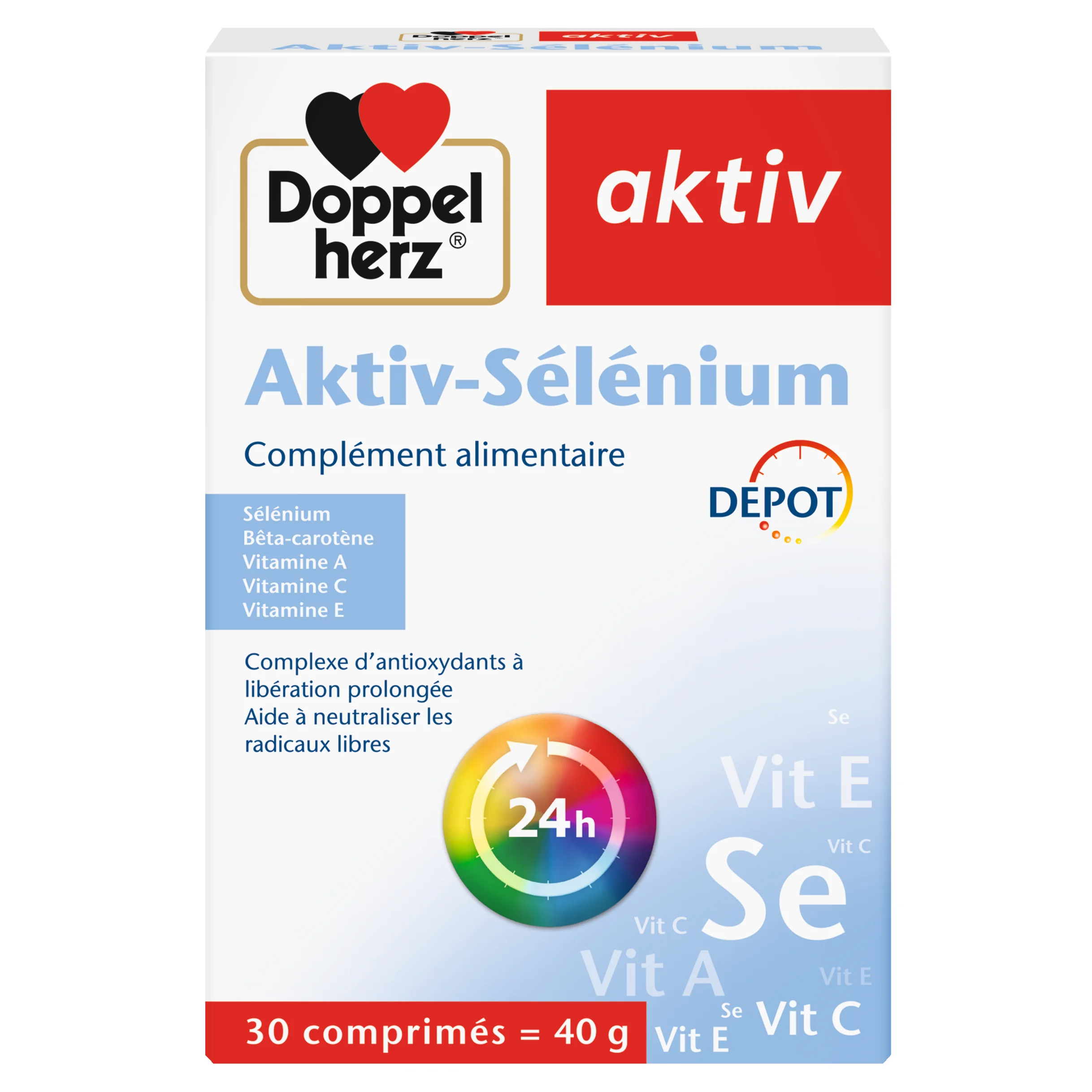Doppel Herz Aktiv Sélénium 30 Comprimés