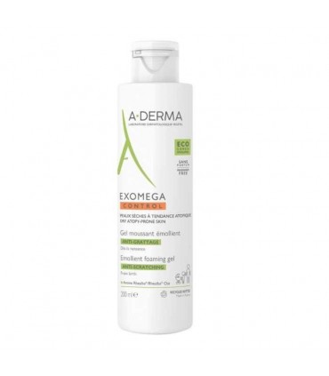 A-DERMA — EXOMEGA CONTROL GEL MOUSSANT ÉMOLLIENT ANTI-GRATTAGE 500 ml