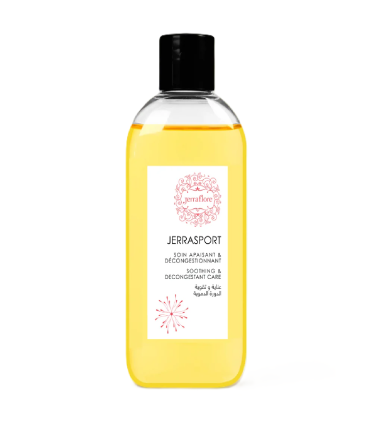 JERRAFLORE JERRA SPORT 150ML HUILE DE MASSAGE ANTI-DOULEURS ET RELAXANT MUSCULAIRE
