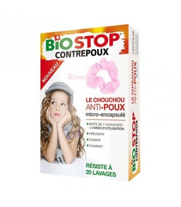 BIOSTOP - CHOUCHOU ROSE ANTI POUX