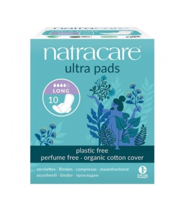 NATRACARE SERVIETTE ULTRA LONG + WINGS 10 Unités