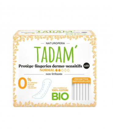 TADAM Protège Lingeries Coton Bio Normal 20 unités