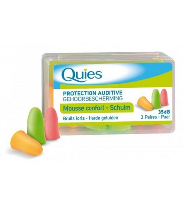 Quies Mousse Anti Bruit 3 Paires