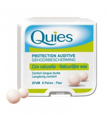 QUIES PROTECTION AUDITIVE EN CIRE 8 PAIRES
