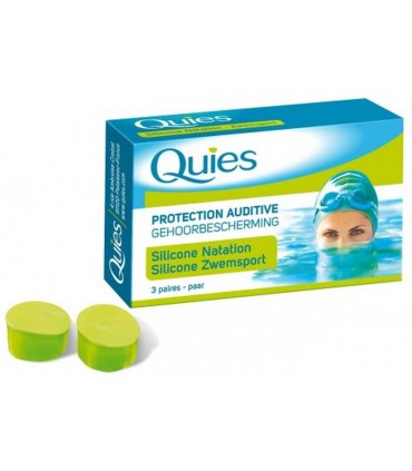 QUIES SILICONE NATATION ADULTE 3 PAIRES