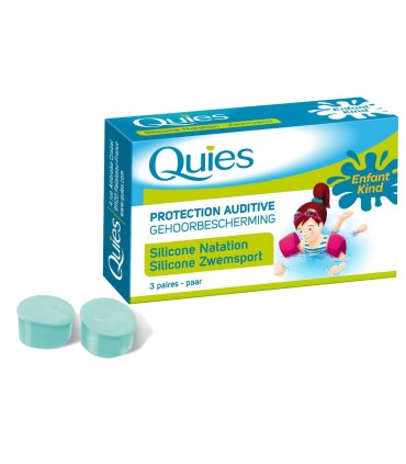 QUIES SILICONE NATATION ENFANT 3 PAIRES