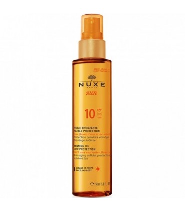 NUXE SUN HUILE BRONZANTE SPF 10 FAIBLE PROTECTION 150 ML