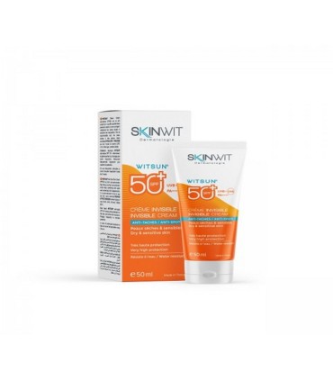 SKINWIT WITSUN CREME SOLAIRE INVISIBLE SPF50 ANTI TACHE 50ML