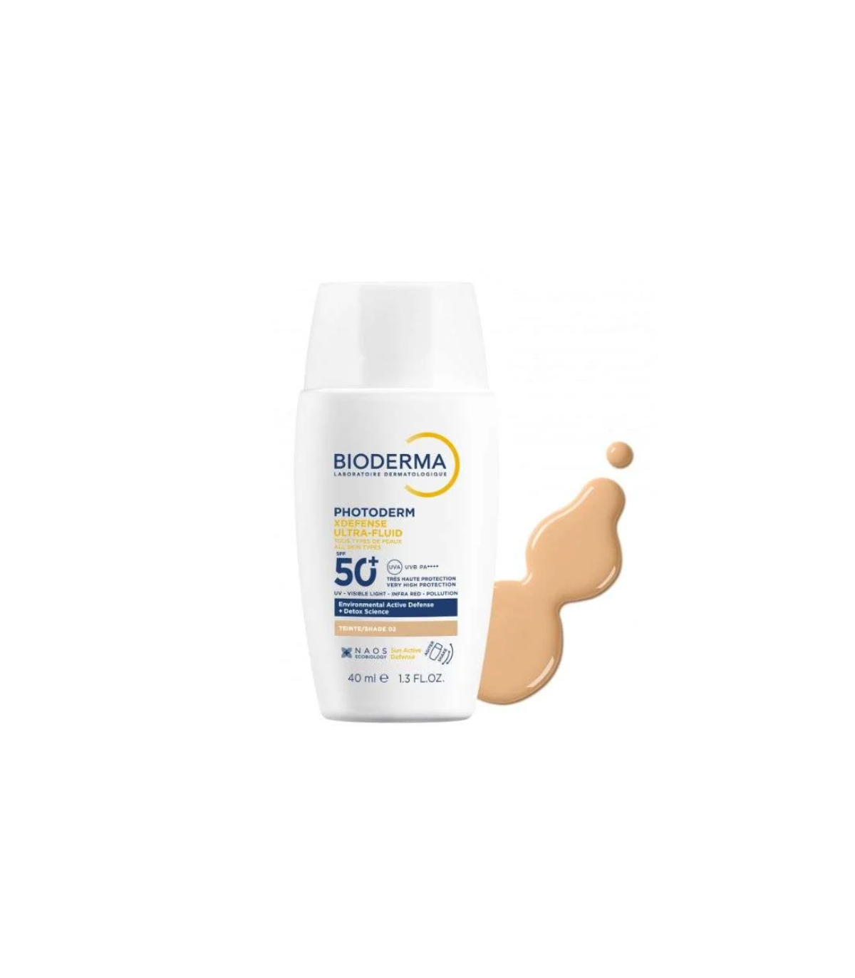 BIODERMA PHOTODERM XDEFENSE ULTRA FLUID SPF 50+ TEINTE 02 40 ML