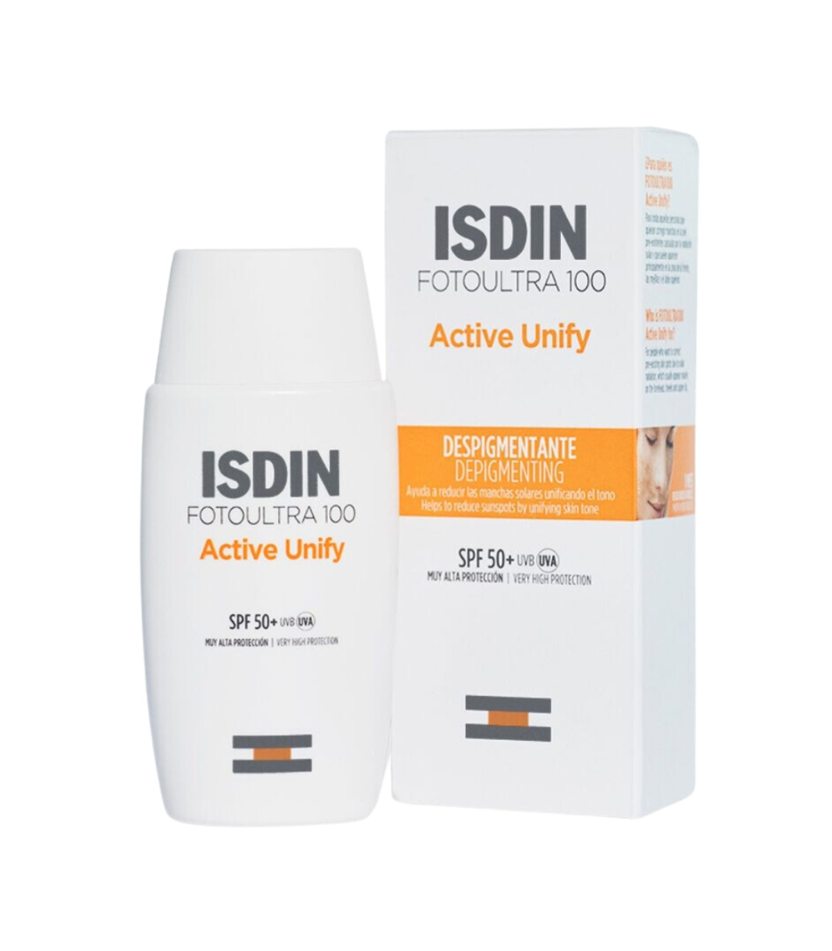 ISDIN FOTOULTRA 100 INVISIBLE ACTIVE UNIFY 50+SPF TRANSPARENT 50ML