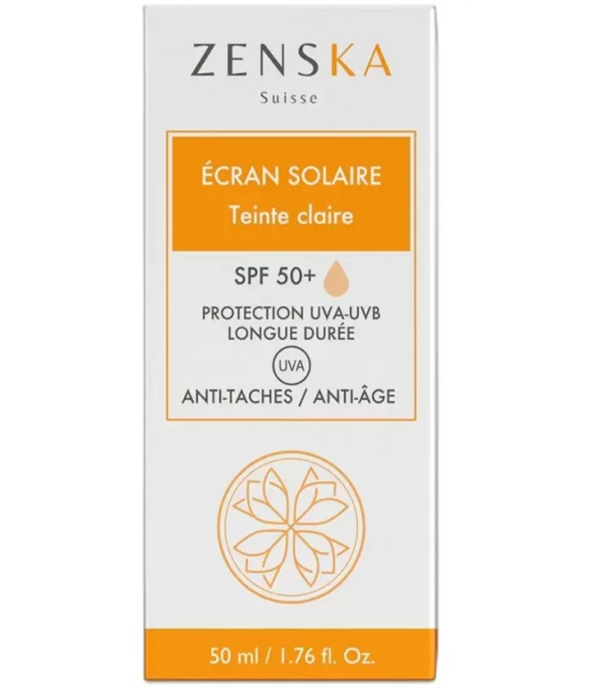 ZENSKA ÉCRAN SOLAIRE TEINTE CLAIRE – 50ml