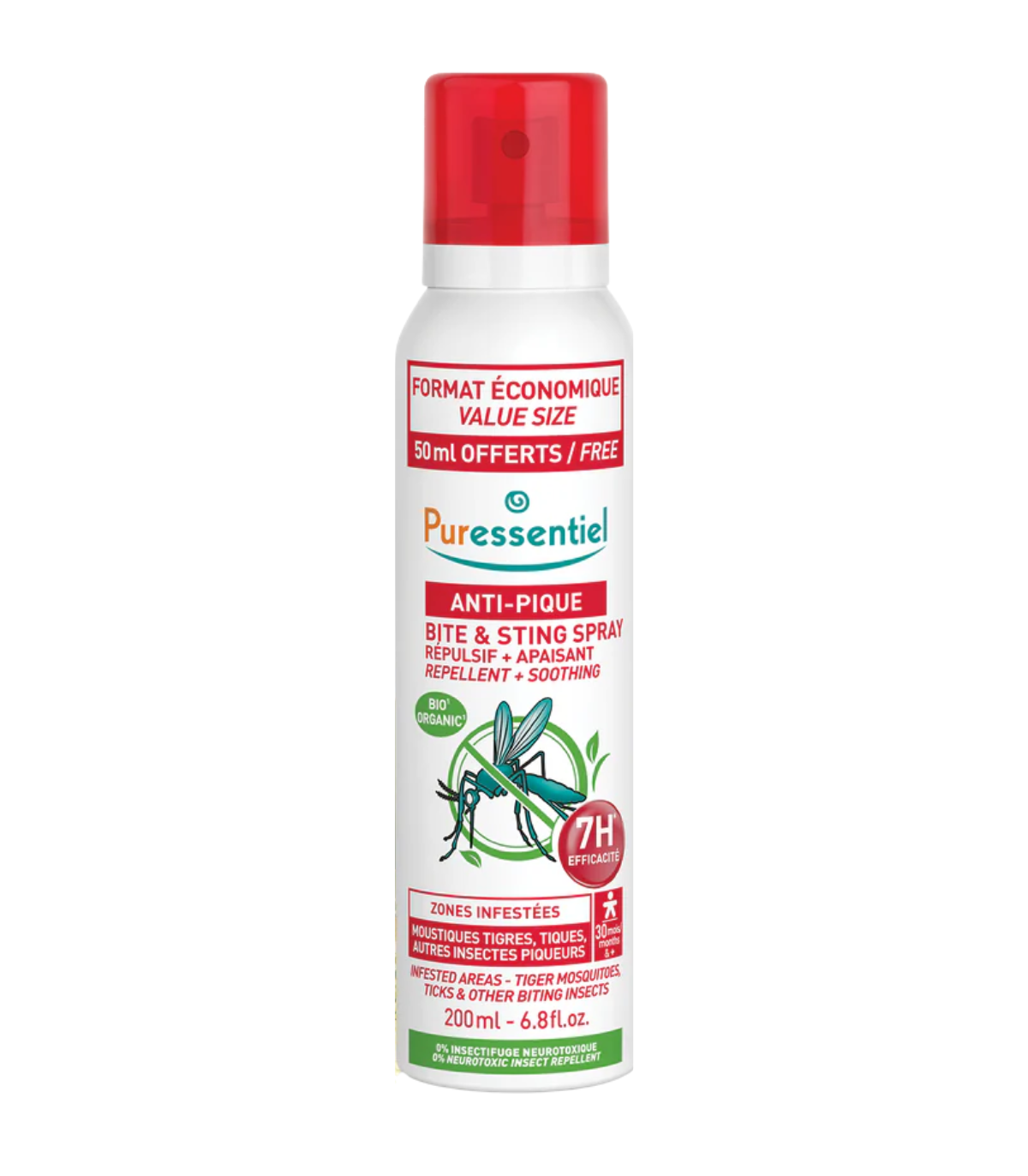 Puressentiel Anti-pique spray repulsif et apisant anti-moustiques - spray de 200ml