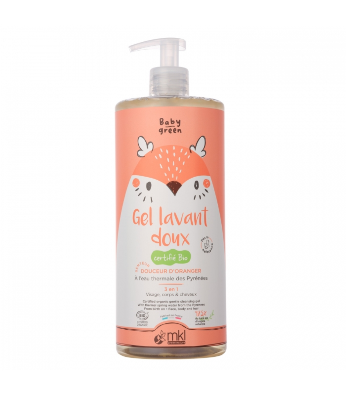 MKL Baby Green Gel Lavant Doux Bio 1L