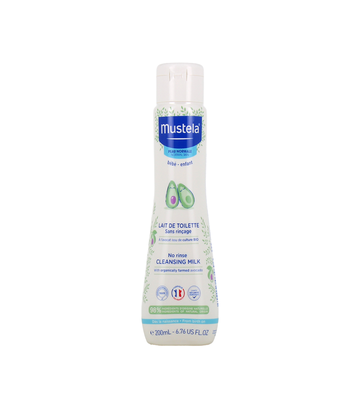 Mustela Lait de Toilette Bébé - 200 ml