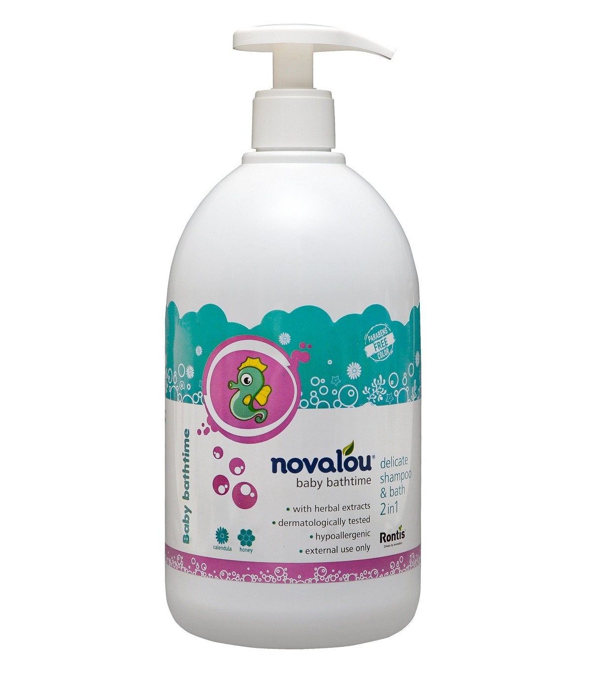 Novalou Baby Shampoing 2en1 Cheveux et Corps 1L