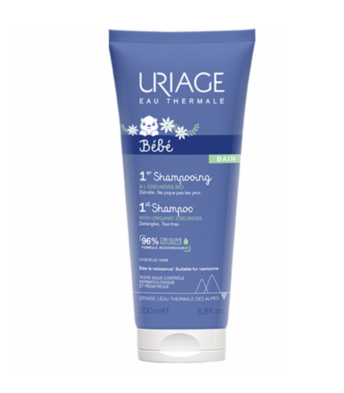 URIAGE BEBE 1er SHAMPOOING EXTRA DOUX CHEVEUX 200 ML