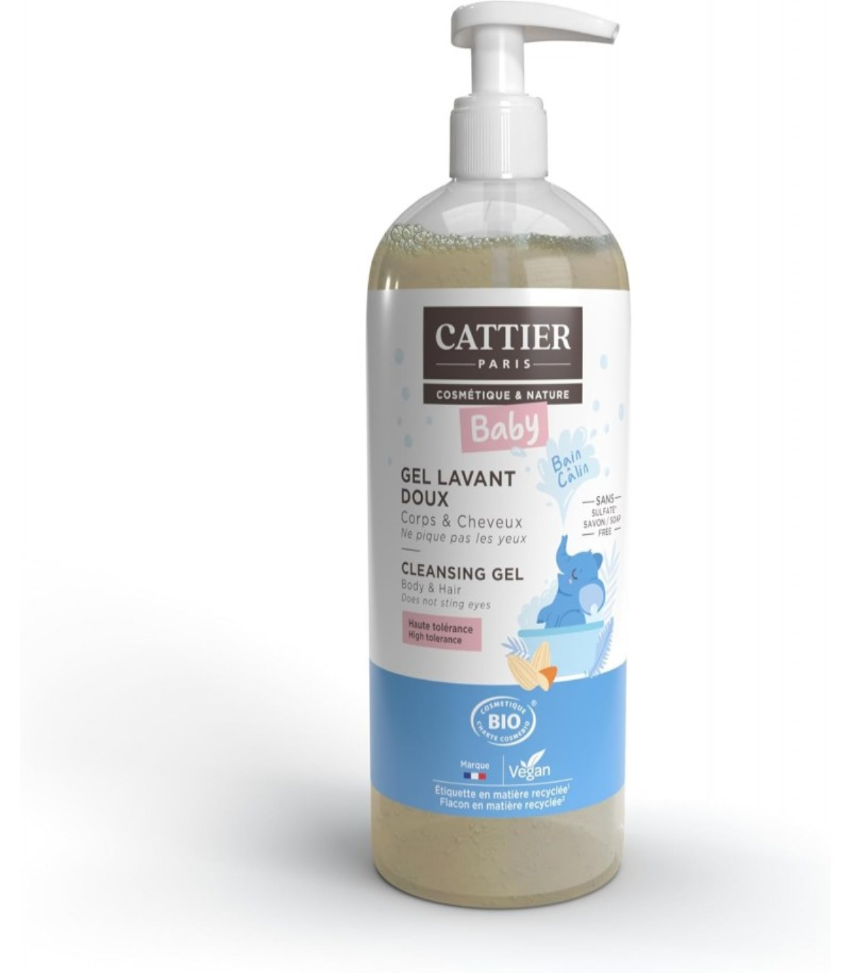 CATTIER BÉBÉ GEL LAVANT DOUX 500ML