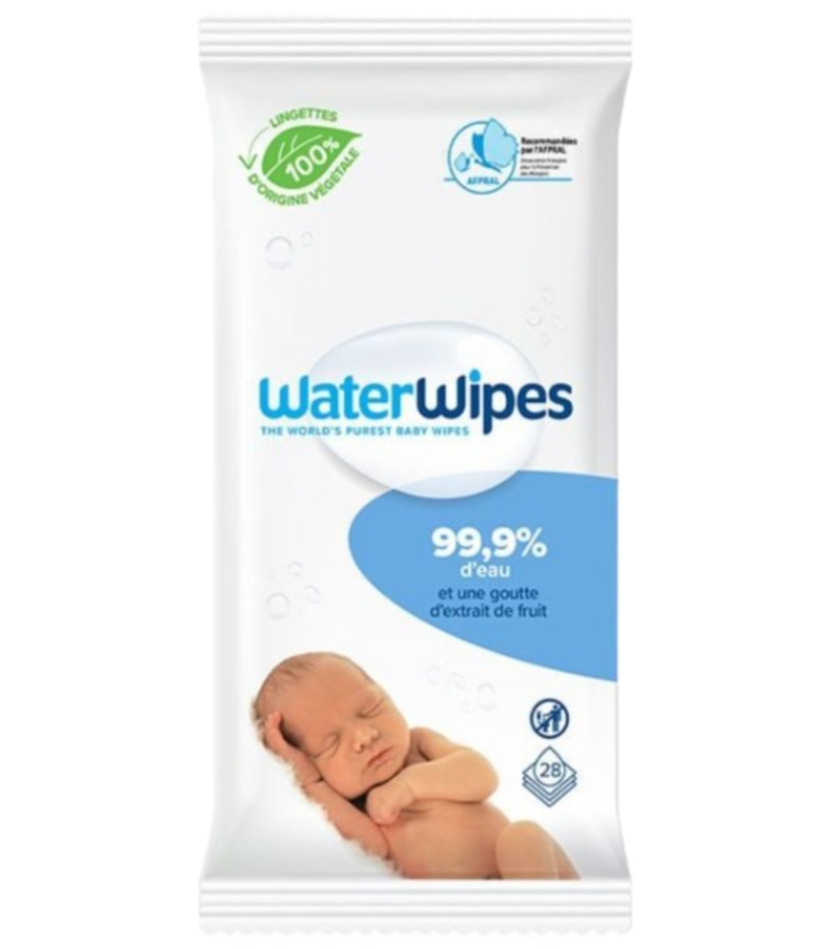 WATERWIPES LINGETTES BABY 28 BIO