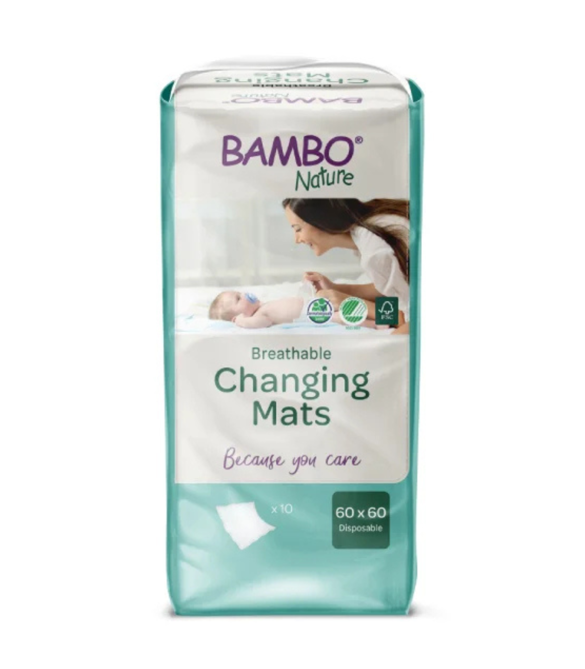 BAMBO NATURE Tapis de change 60*60cm