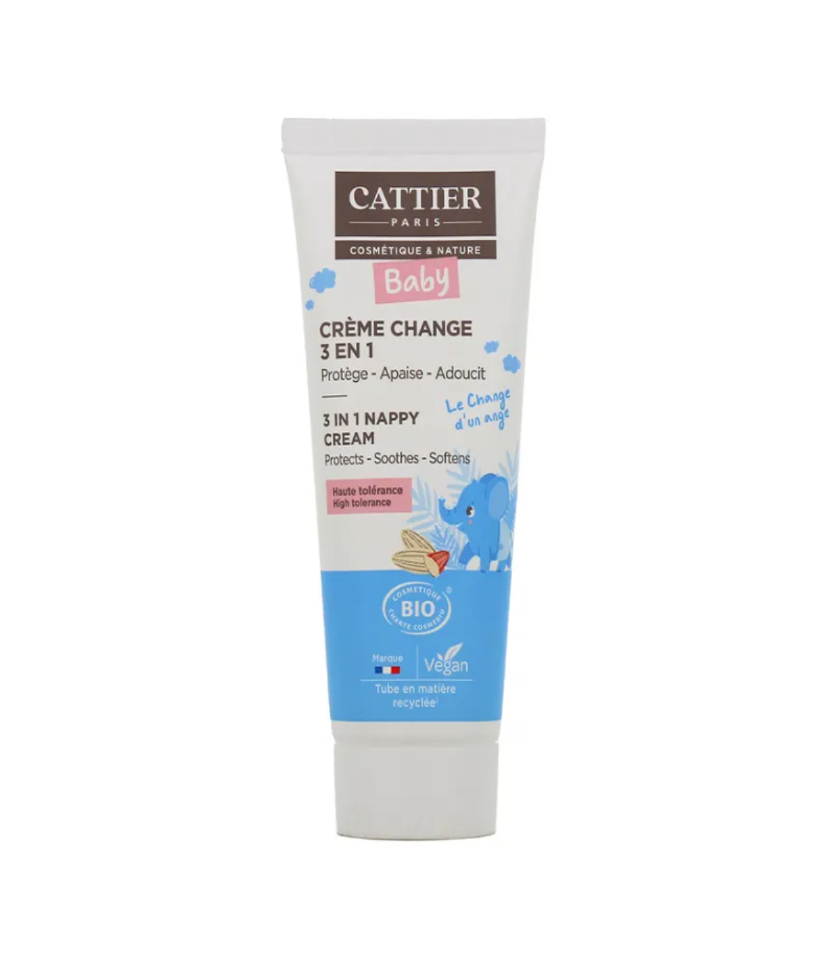 Cattier Bébé Crème Protectrice Change 75m