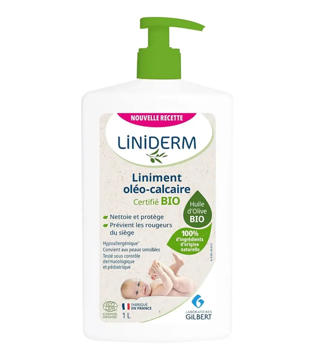 GILBERT LINIDERM Liniment Oléo Calcaire Certifié BIO 1L