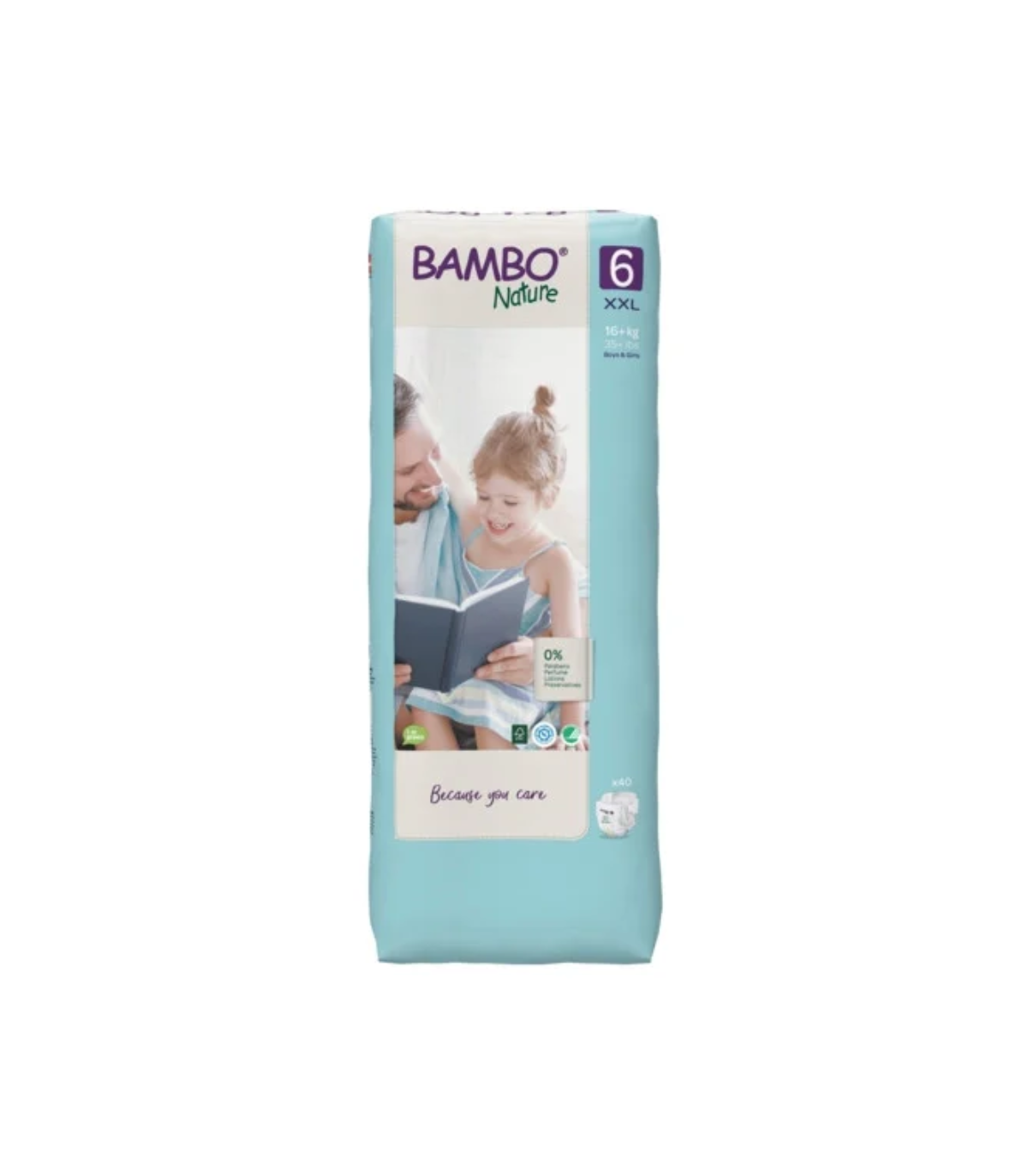 BAMBO NATURE COUCHES BEBE 6XXL +16 KG 40 UNITES