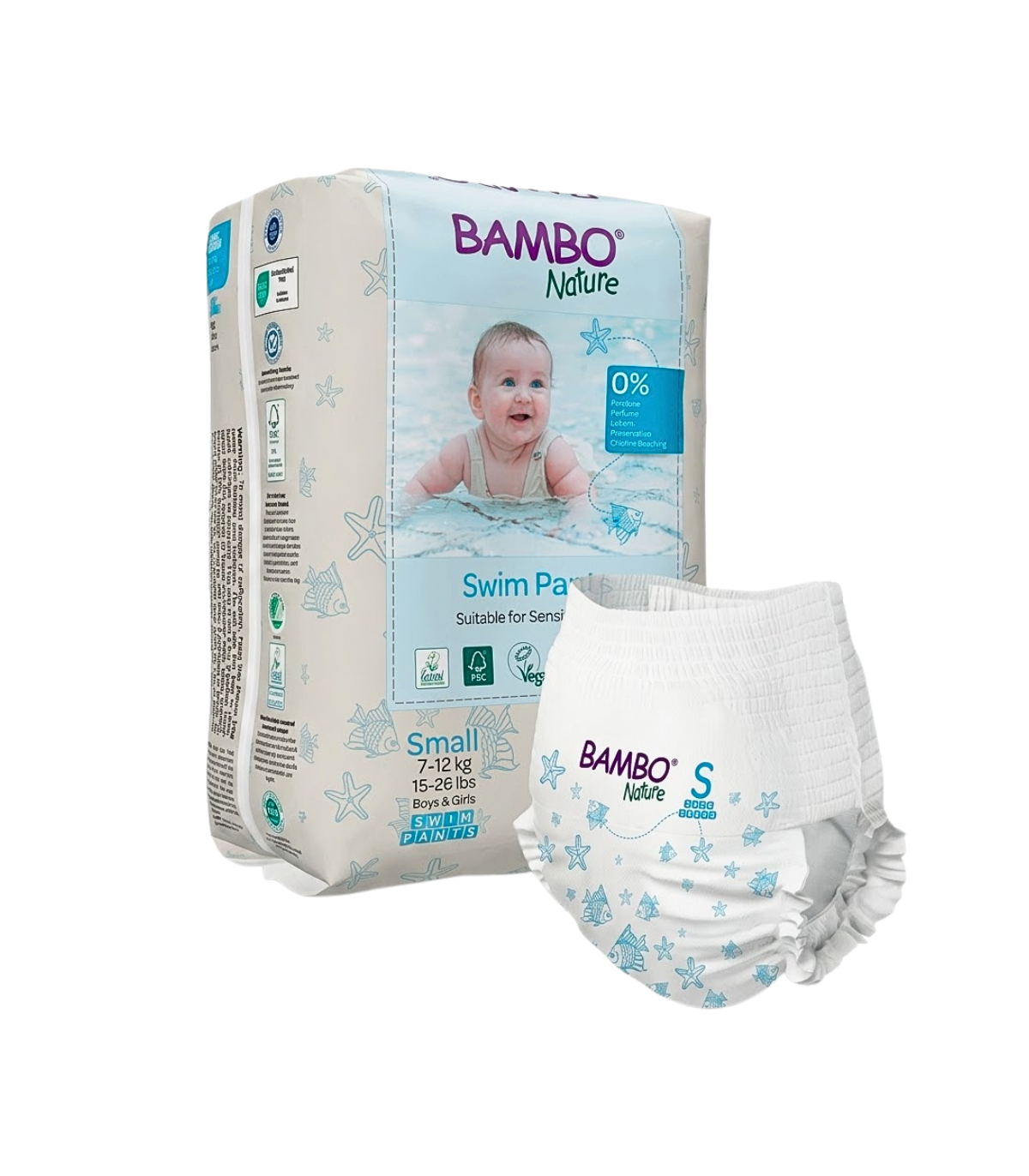 Bambo Nature Swim Pants Small 7-12kg 12 Pieces
