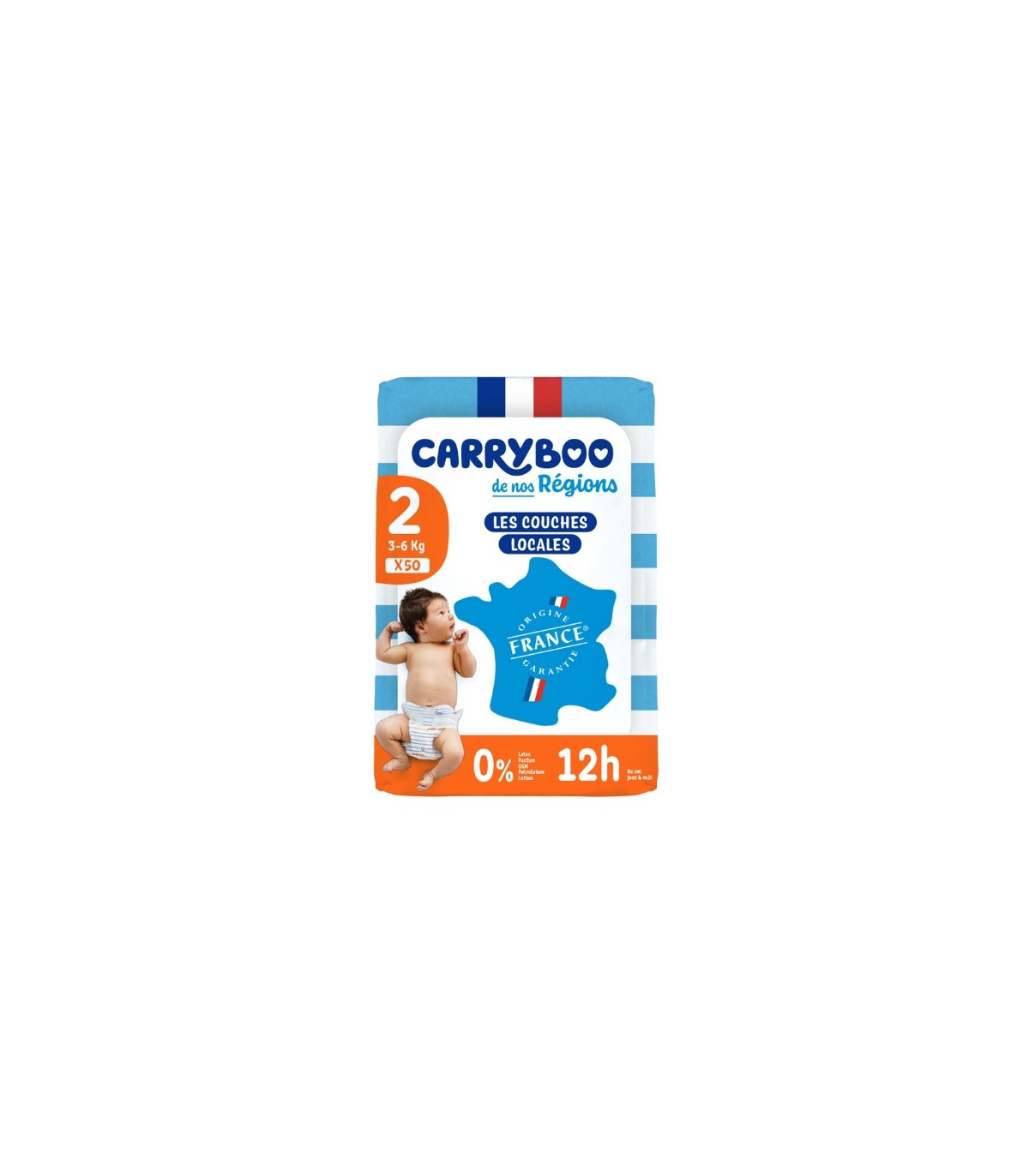 CARRYBOO COUCHES T2 3-6KG 50 UNITES