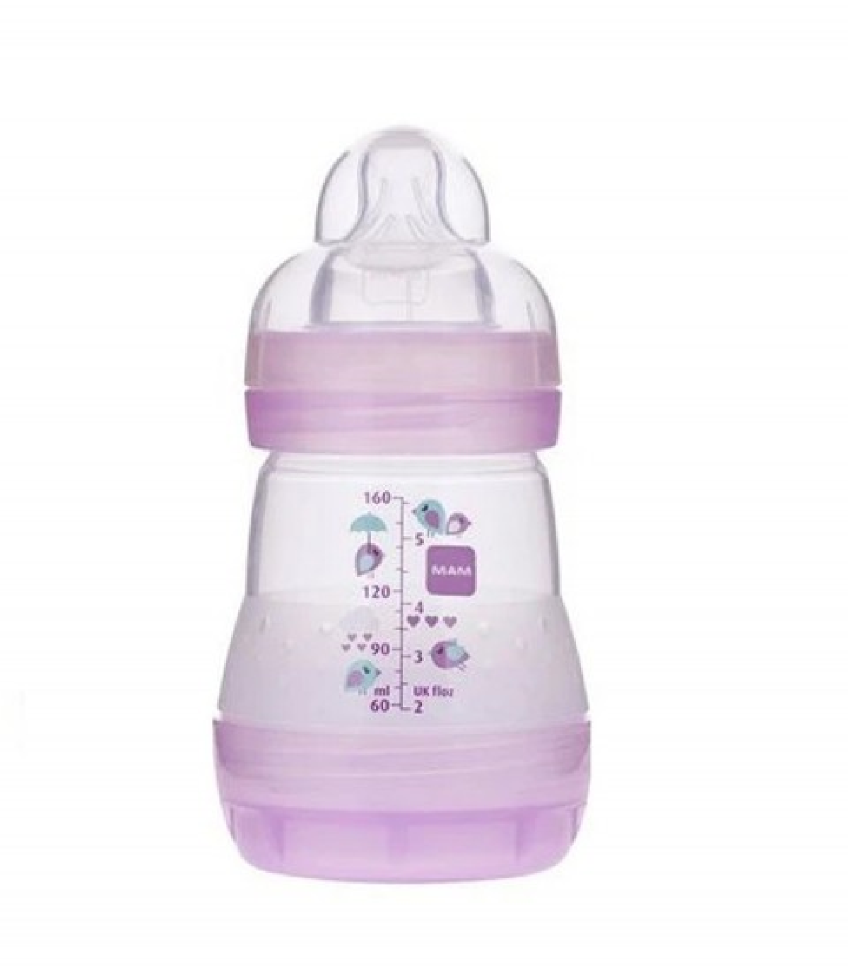 MAM BIBERON EASY START ANTI COLIQUE 0+ MOIS MAUVE 160ML
